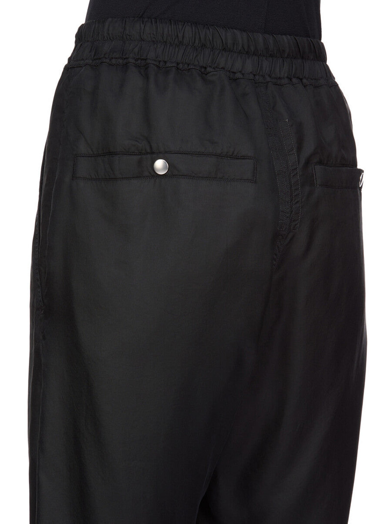 Satin-twill tapered pants Black 5