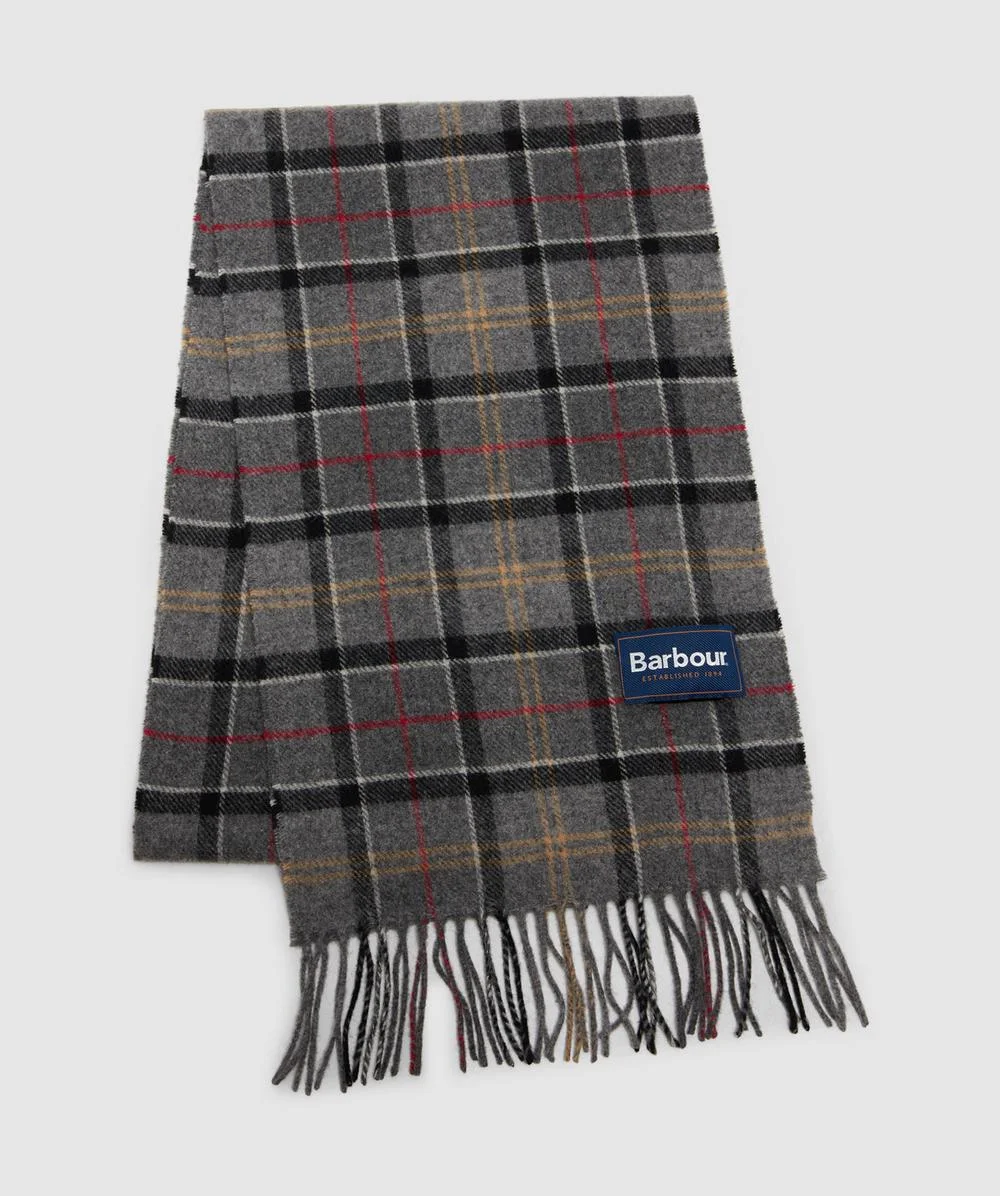 Tartan lambswool scarf - 1