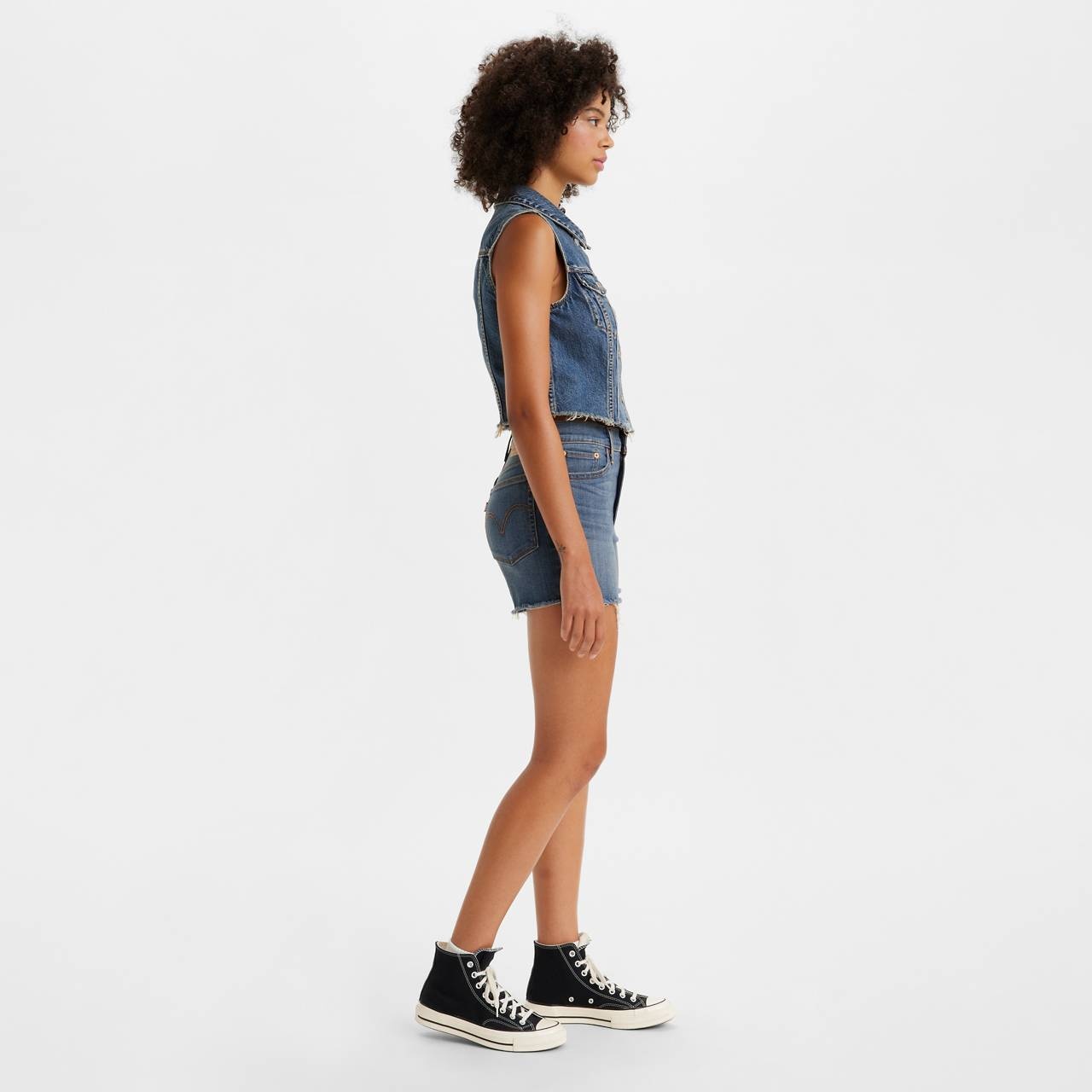 HIGH RISE WOMEN'S SHORTS - 3