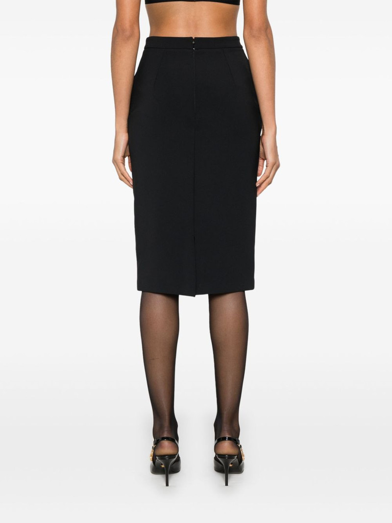 logo-plaque pencil midi skirt 4