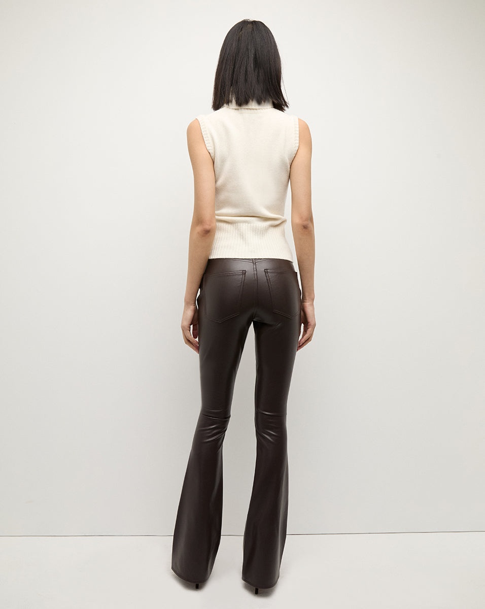 BEVERLY SKINNY-FLARE PANT | VEGAN LEATHER - 5