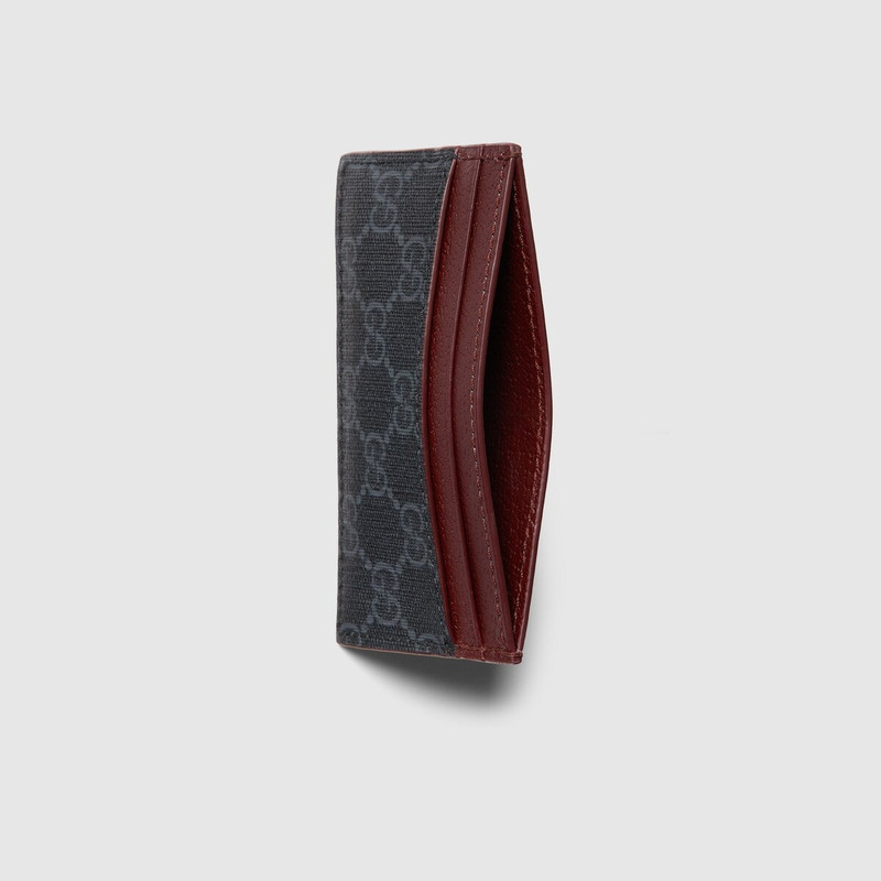GUCCI GG card case with GG detail outlook