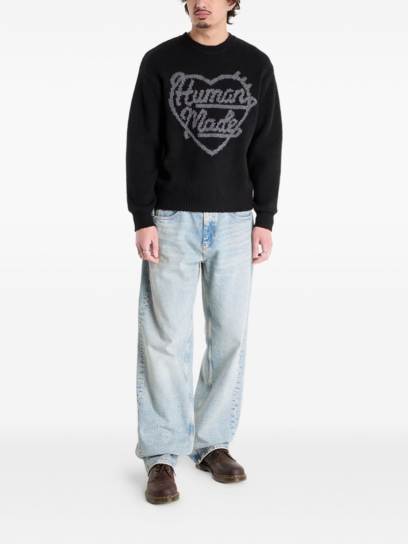 Human Made heart knit sweater outlook