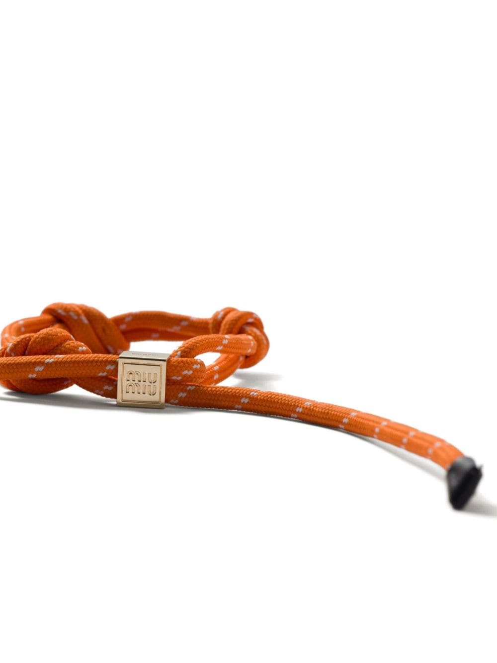 logo-charm rope bracelet - 2