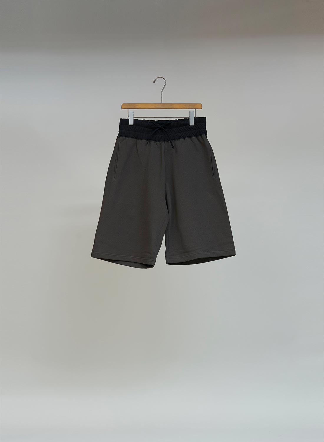 French Terry Sweat Short in Charcoal Grey - 1