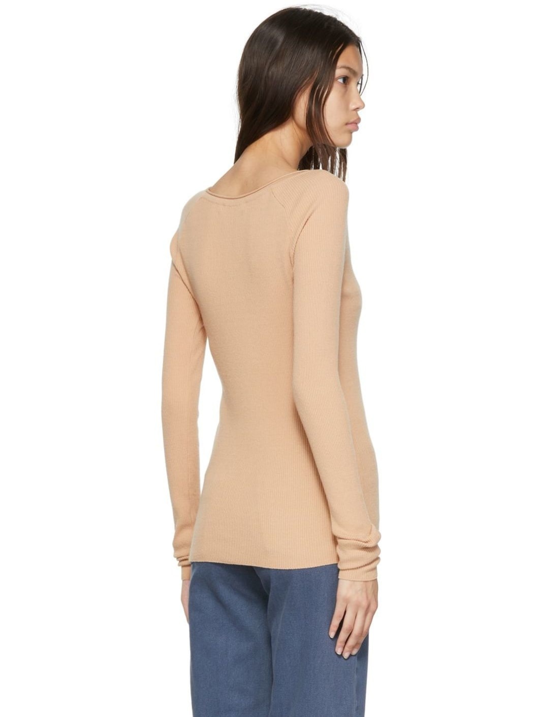 Beige Rayon Sweater - 3