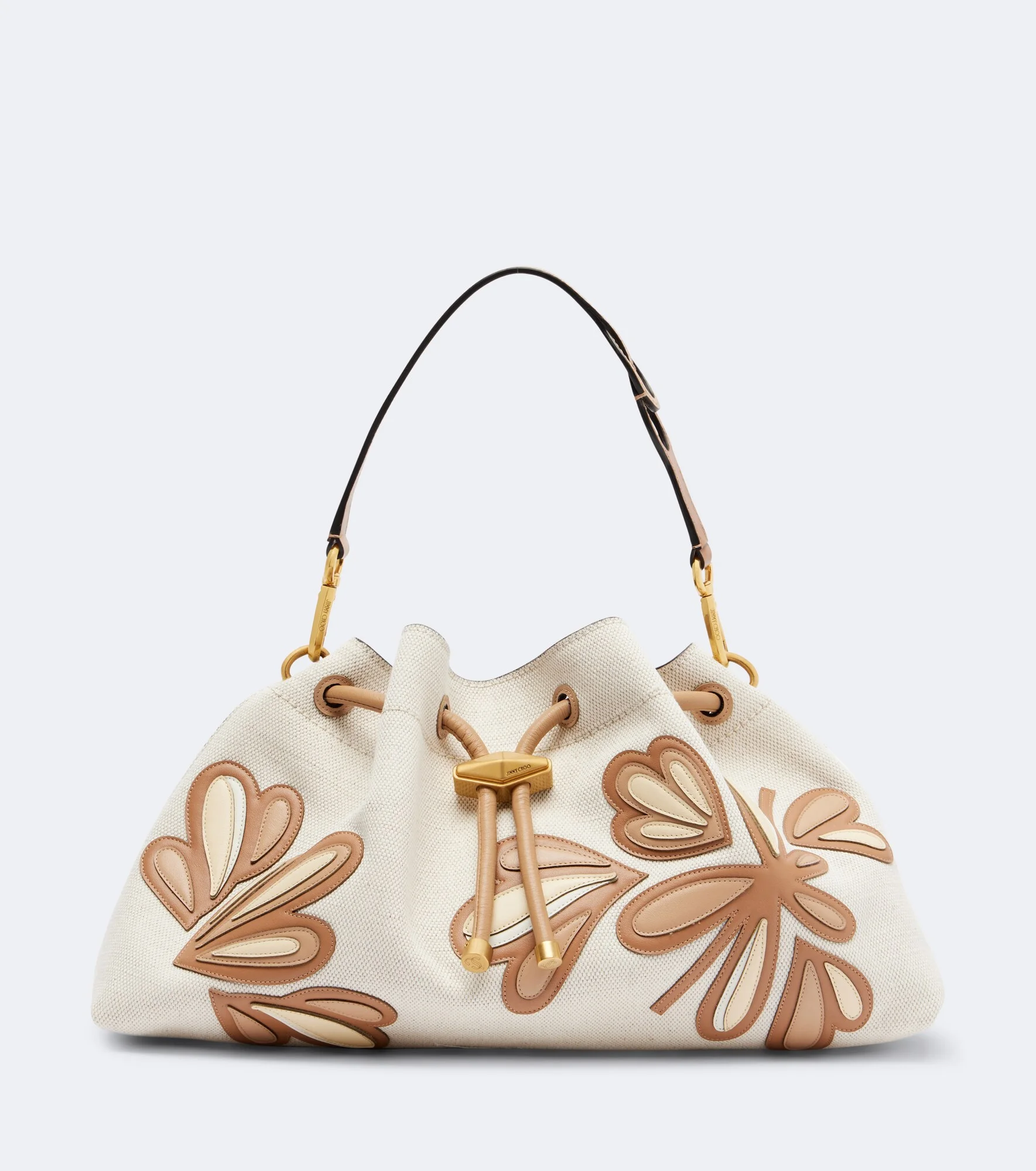 Bon Bon Medium leather-trimmed bucket bag - 1