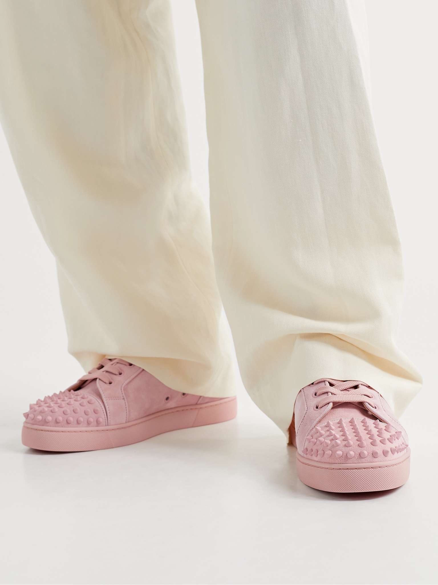 Louis Junior Spikes Cap-Toe Suede Sneakers - 5
