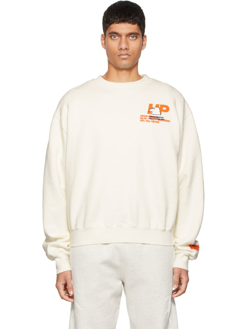 Off-White Embroidered Logo Crewneck Sweatshirt - 1