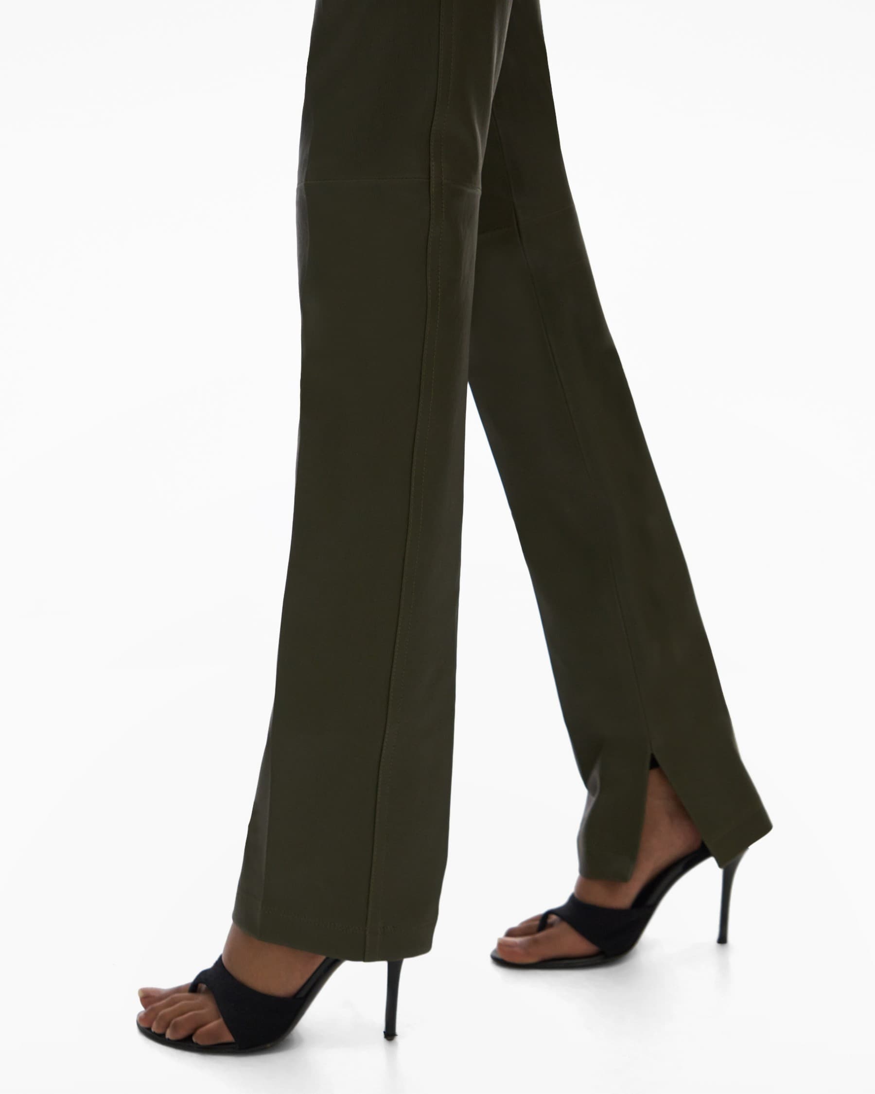 CORE SLIT LEATHER PANT - 6