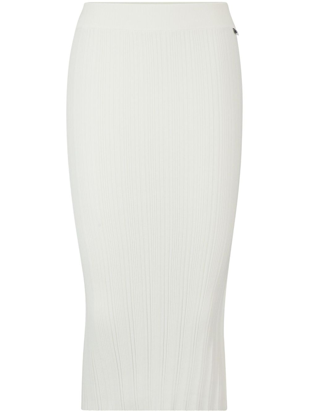 ribbed-knit tube skirt - 1