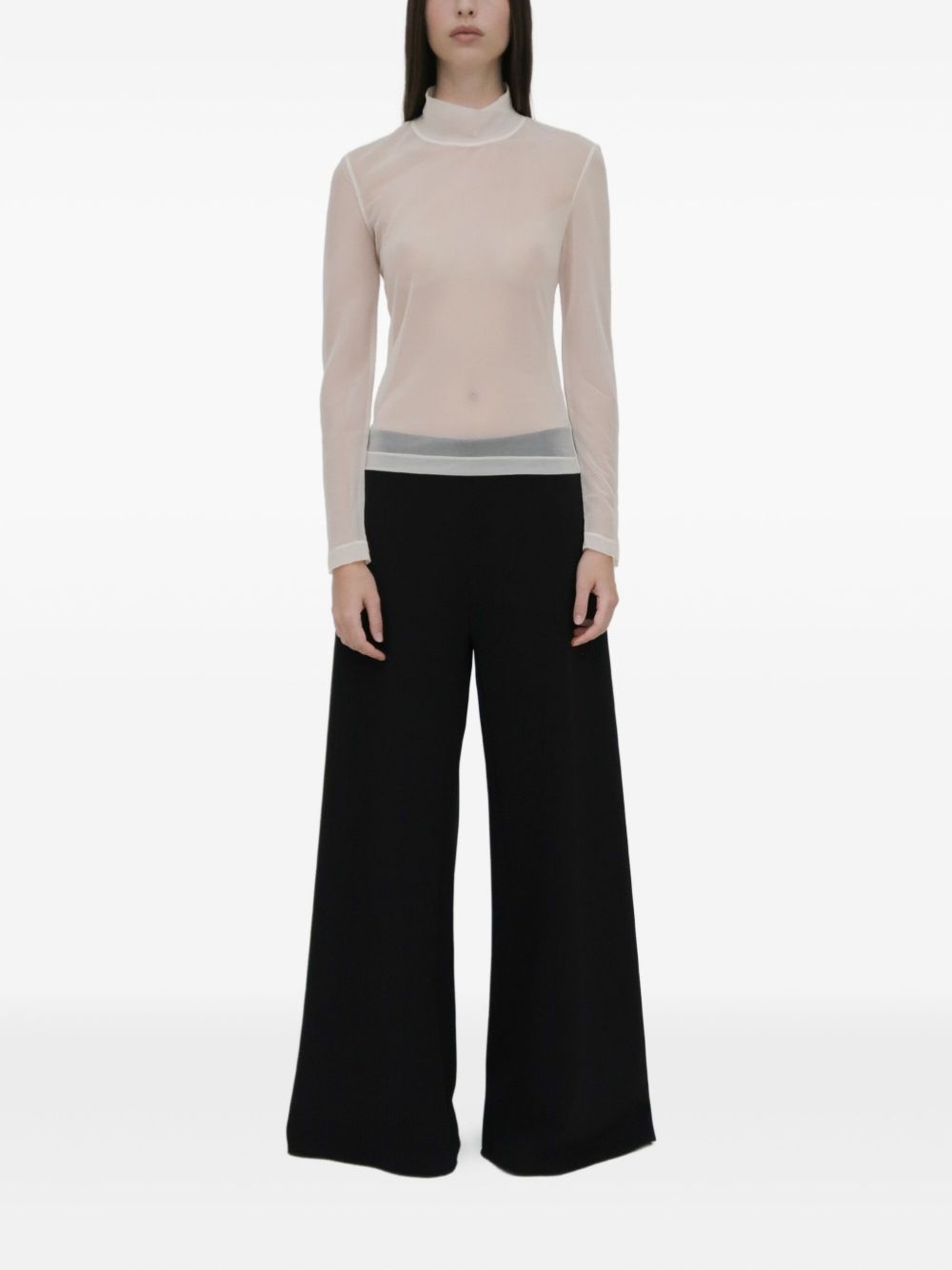 turtleneck sheer top - 5