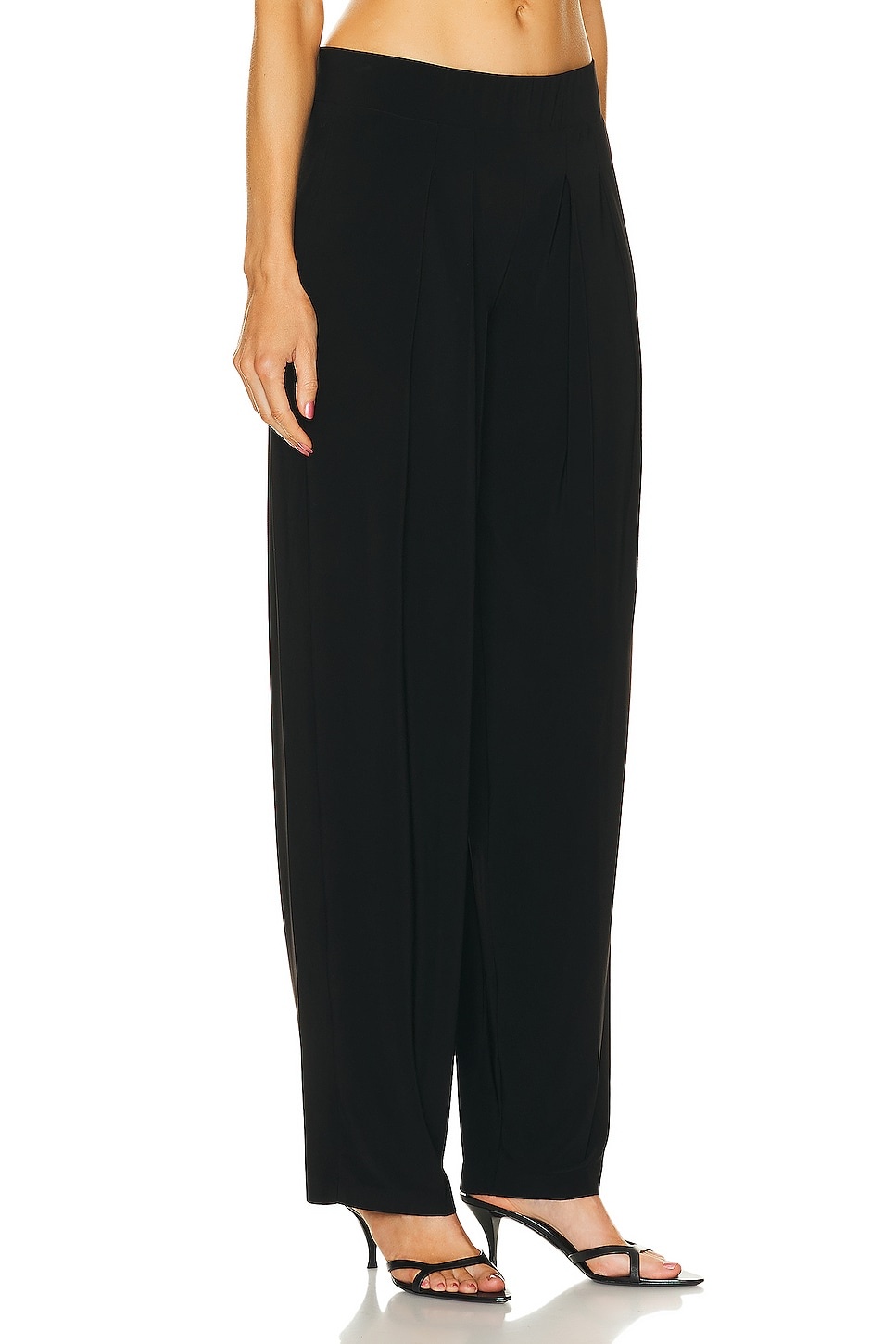 Low Rise Pleated Trouser - 2
