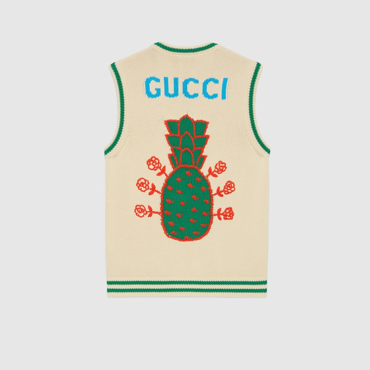 Gucci Pineapple cotton vest - 6