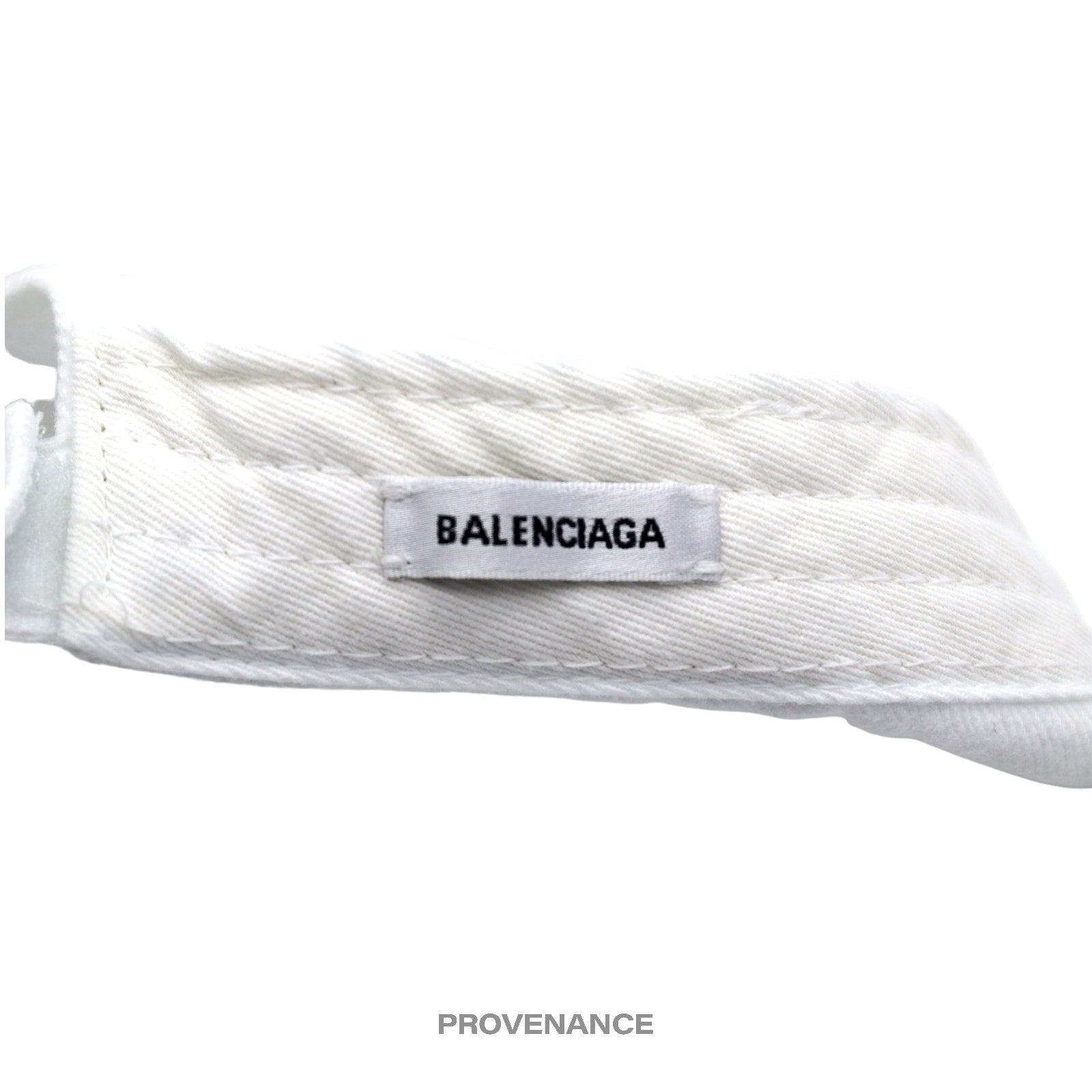 Balenciaga Embroidered Logo Cap - White - 10