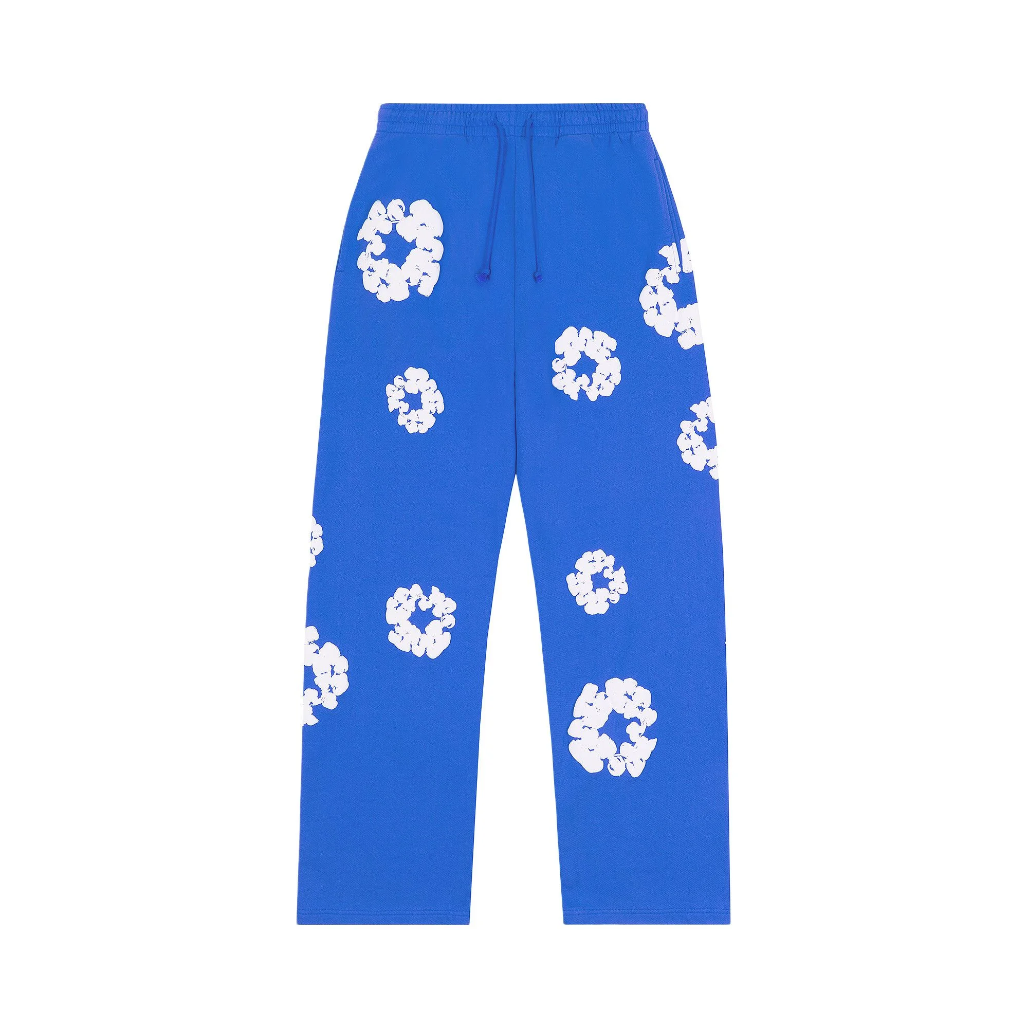 Denim Tears Cotton Wreath Baggy Sweatpants 'Blue' - 1