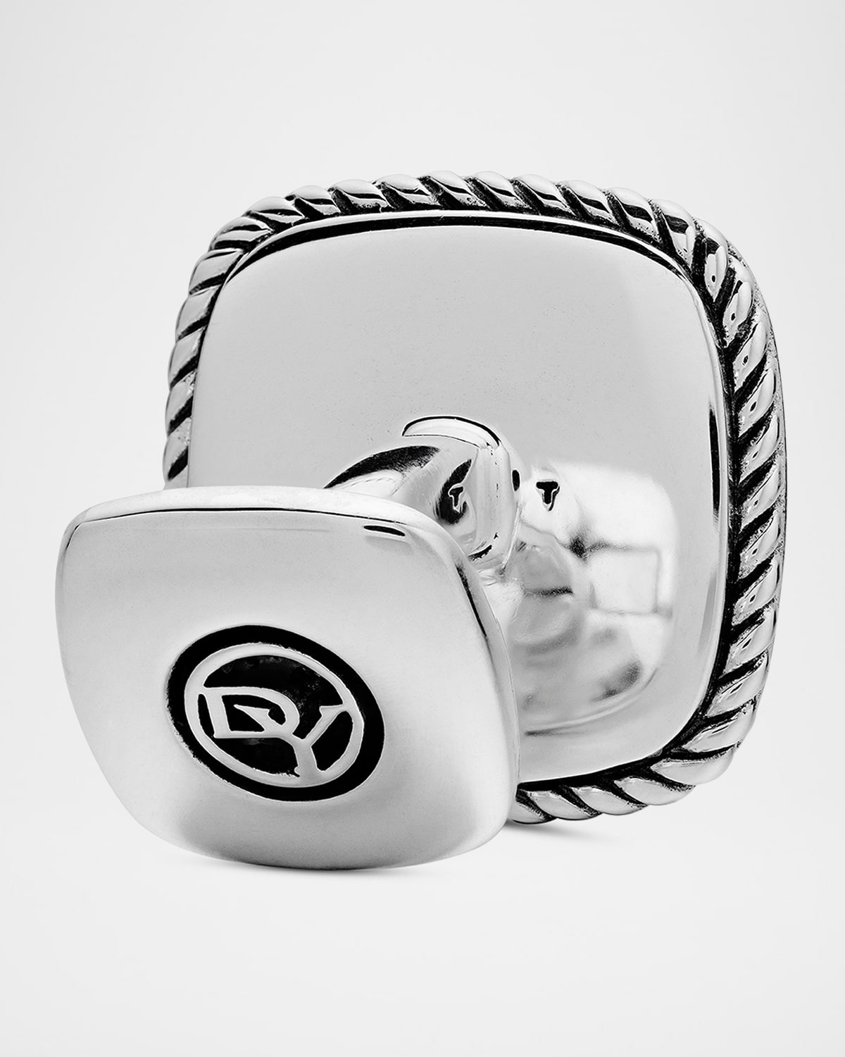 Men's Exotic Stone Cuff Links with Gemstones in Silver, 18mm - 5
