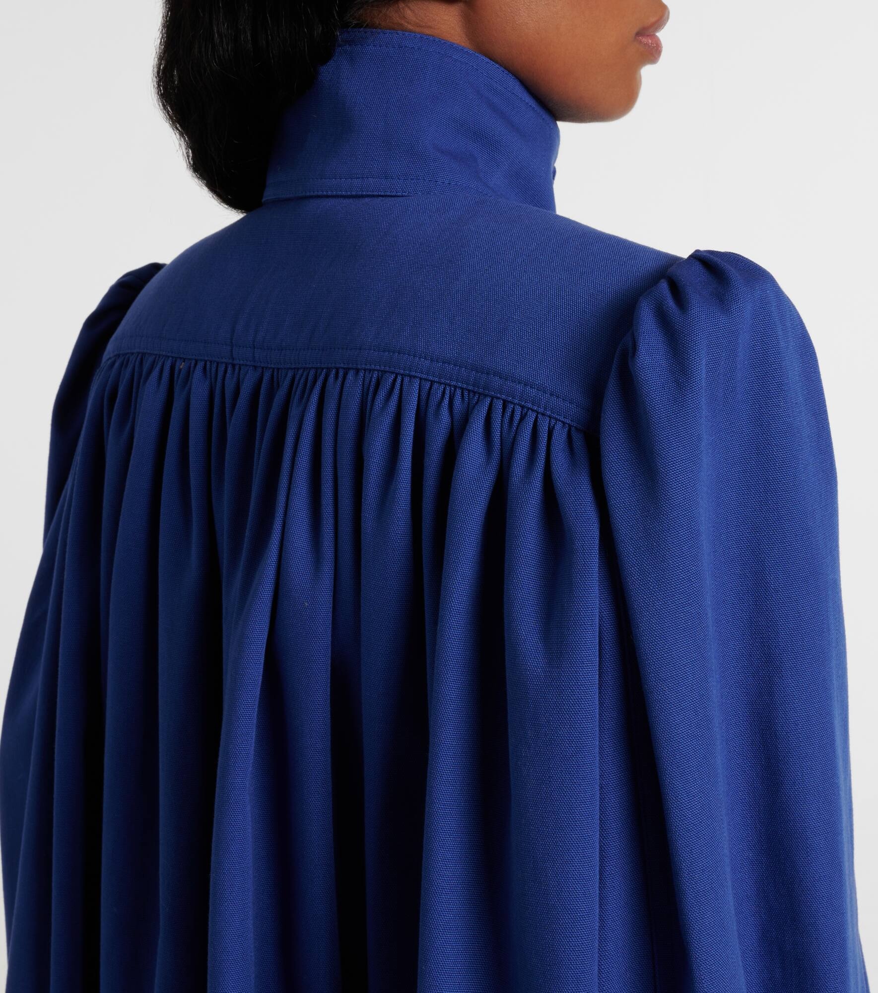 Gathered cotton canvas jacket - 6