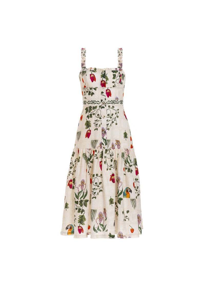 Níspero Bouquet Midi Dress 1
