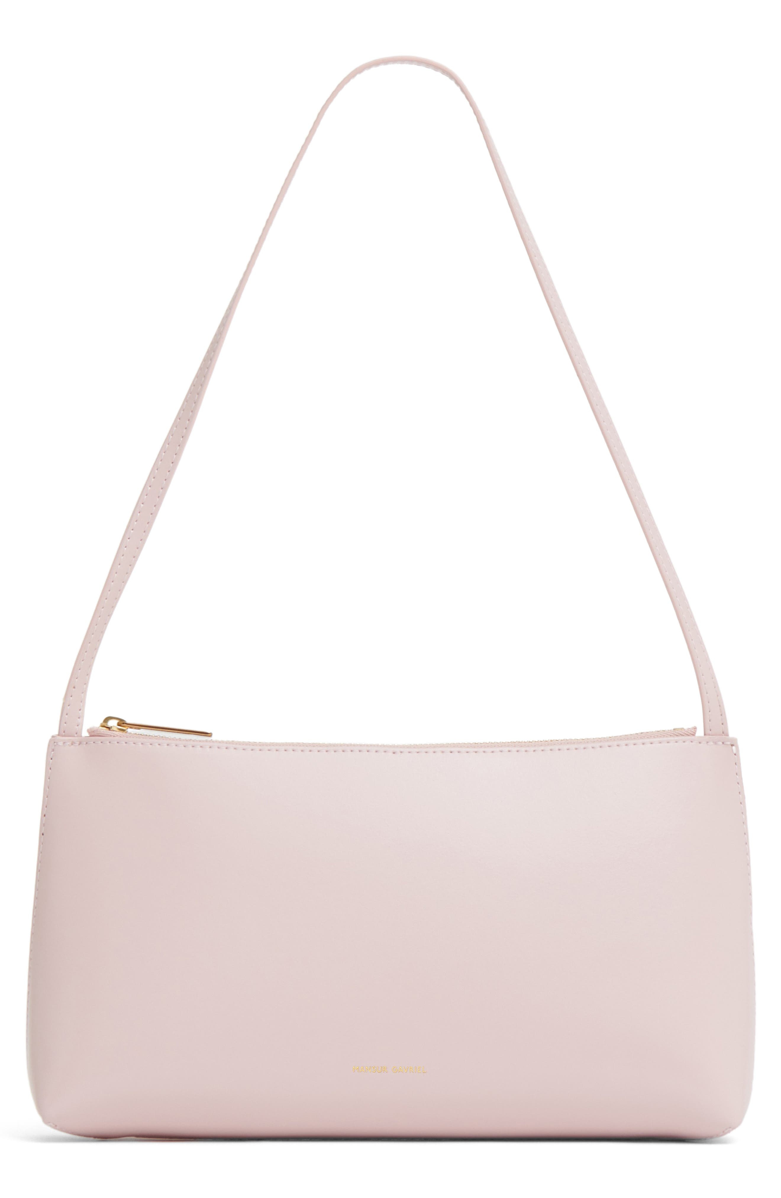 Mansur Gavriel Gaia Leather Shoulder Bag in Orchidea/Desert at Nordstrom - 1