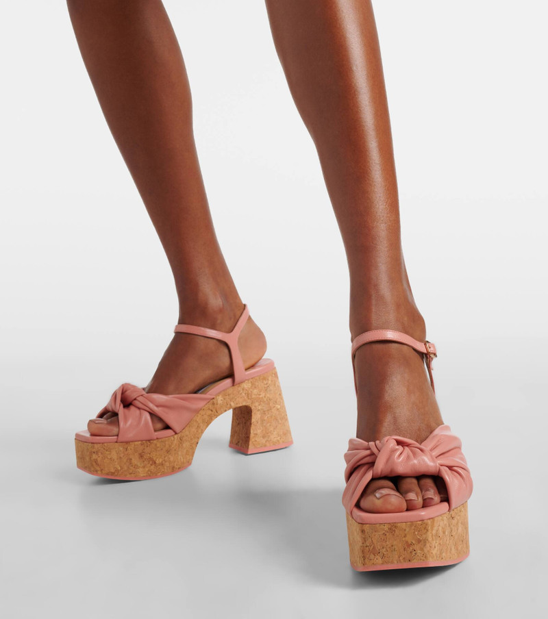 Heloise 95 leather platform sandals 7