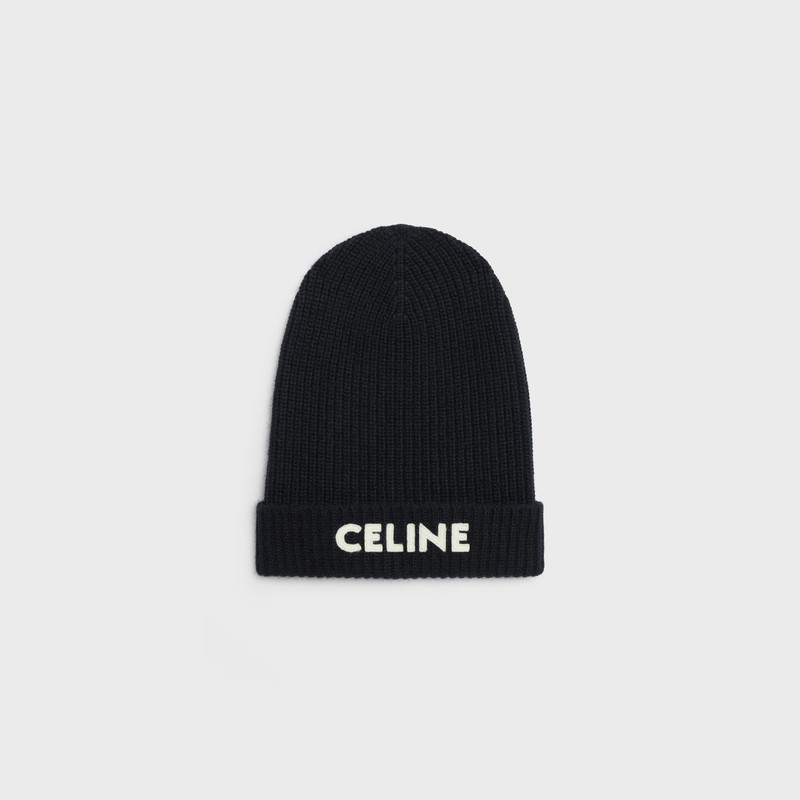 CELINE BEANIE IN RIBBED WOOL 1