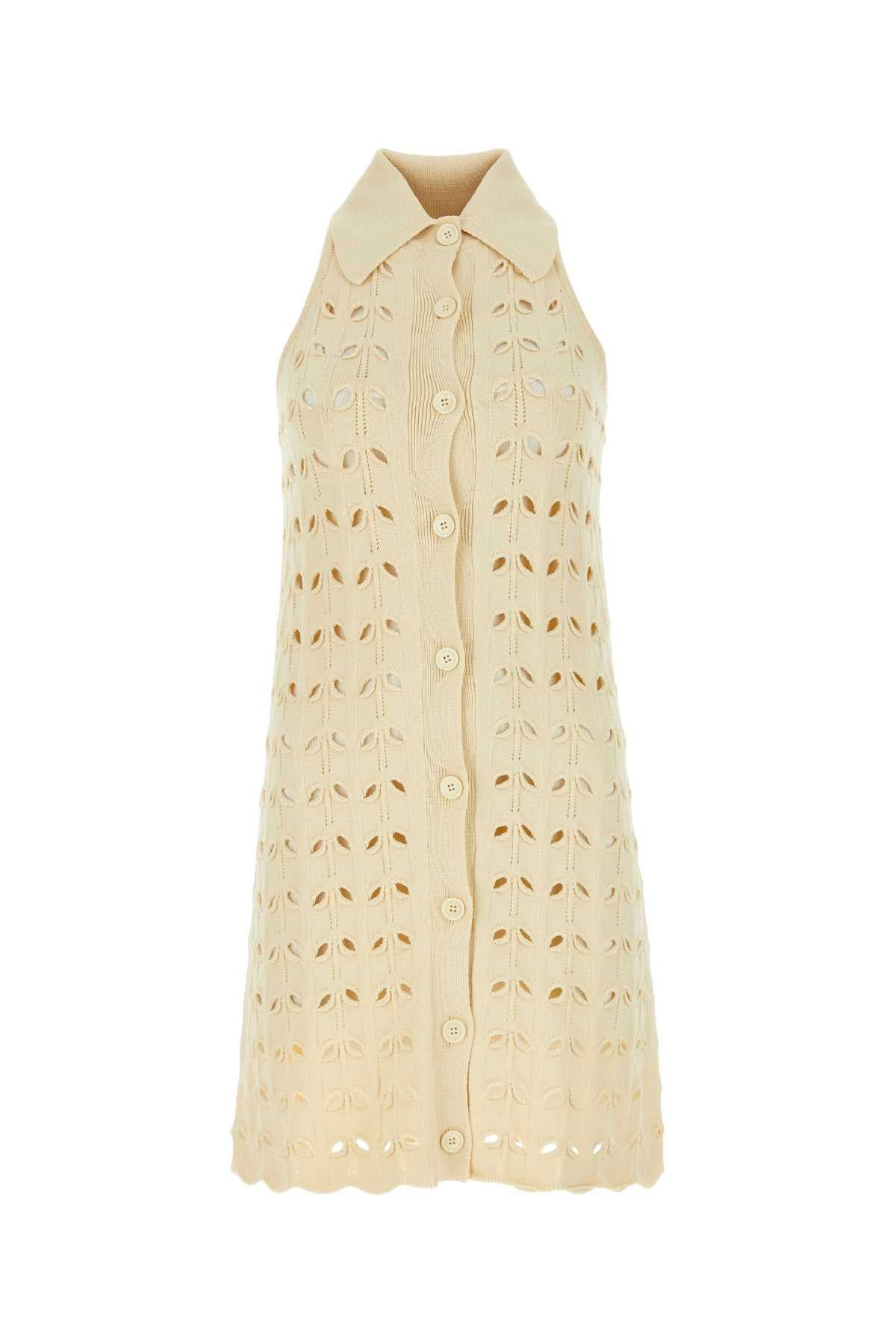 Sportmax Women Cream Viscose Blend Rivolo Dress - 1