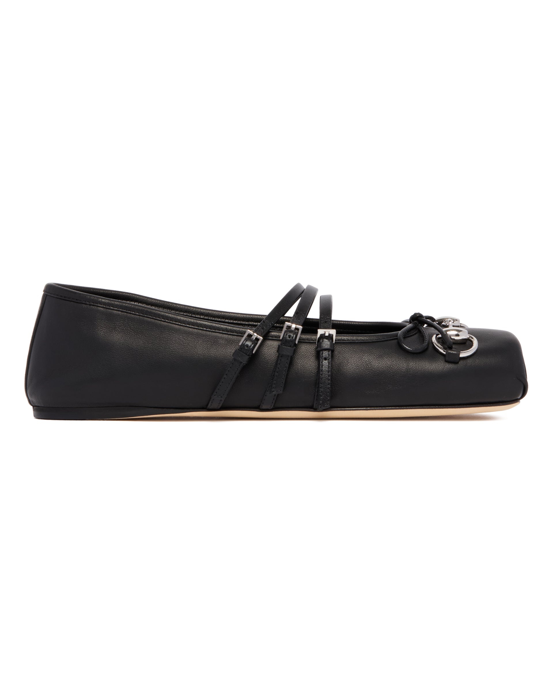 Black Morsetto Ballet Flats - 2