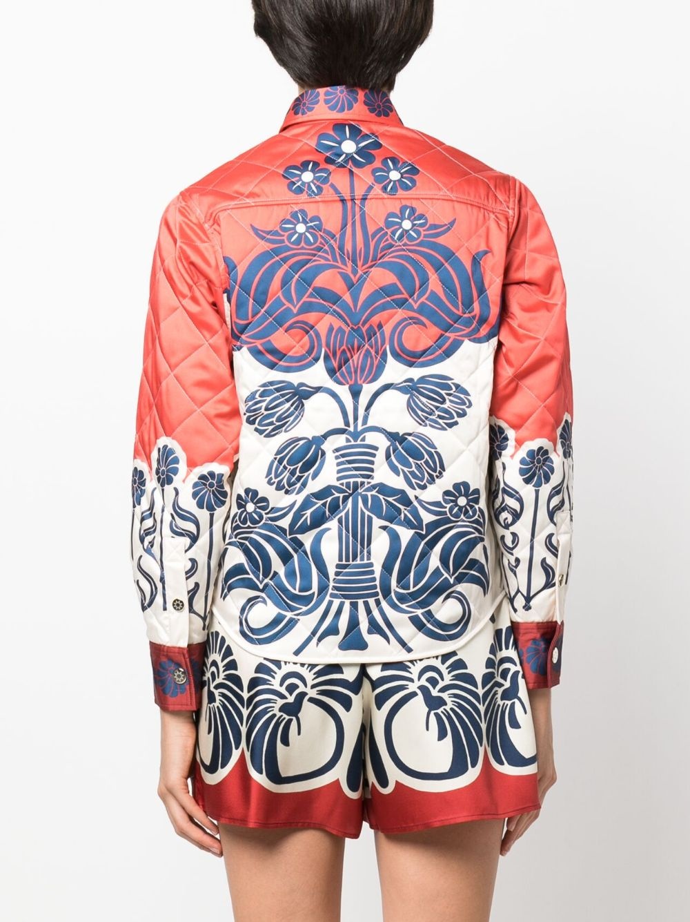 Edie floral-print quilted jacket - 4