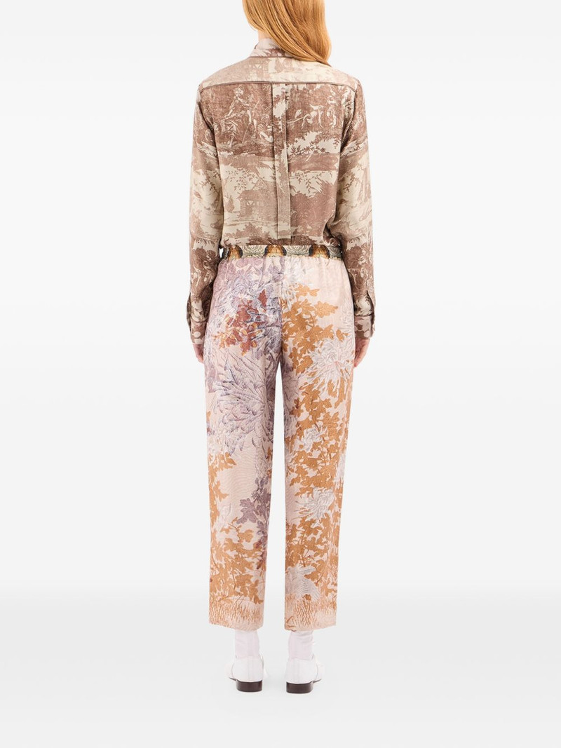 Aloe floral straight leg trousers 4