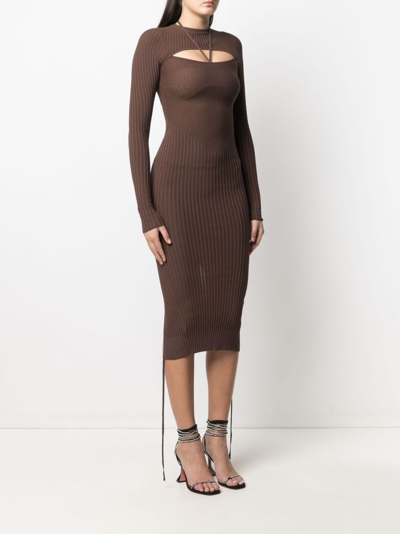 cut-out fitted knitted dress 3