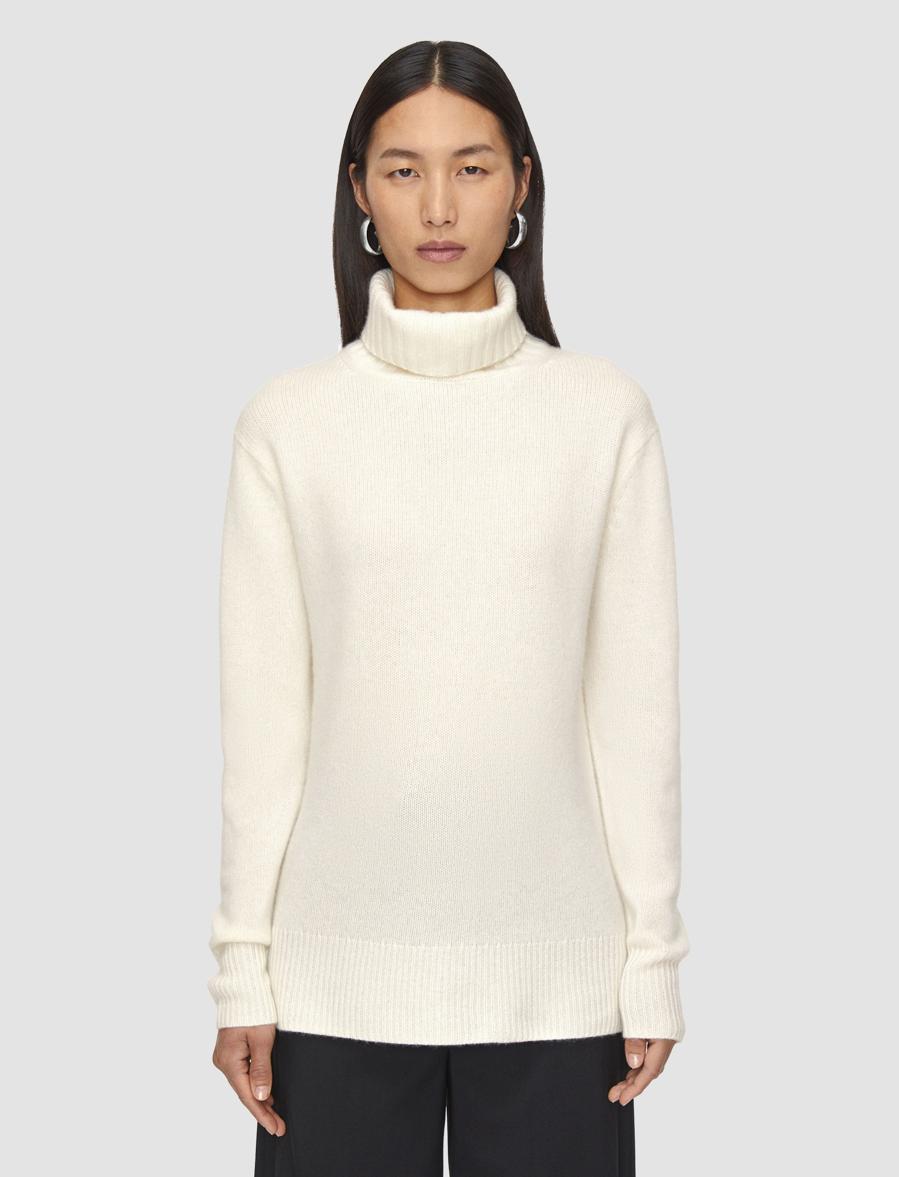 Open Cashmere High Neck Jumper - 4