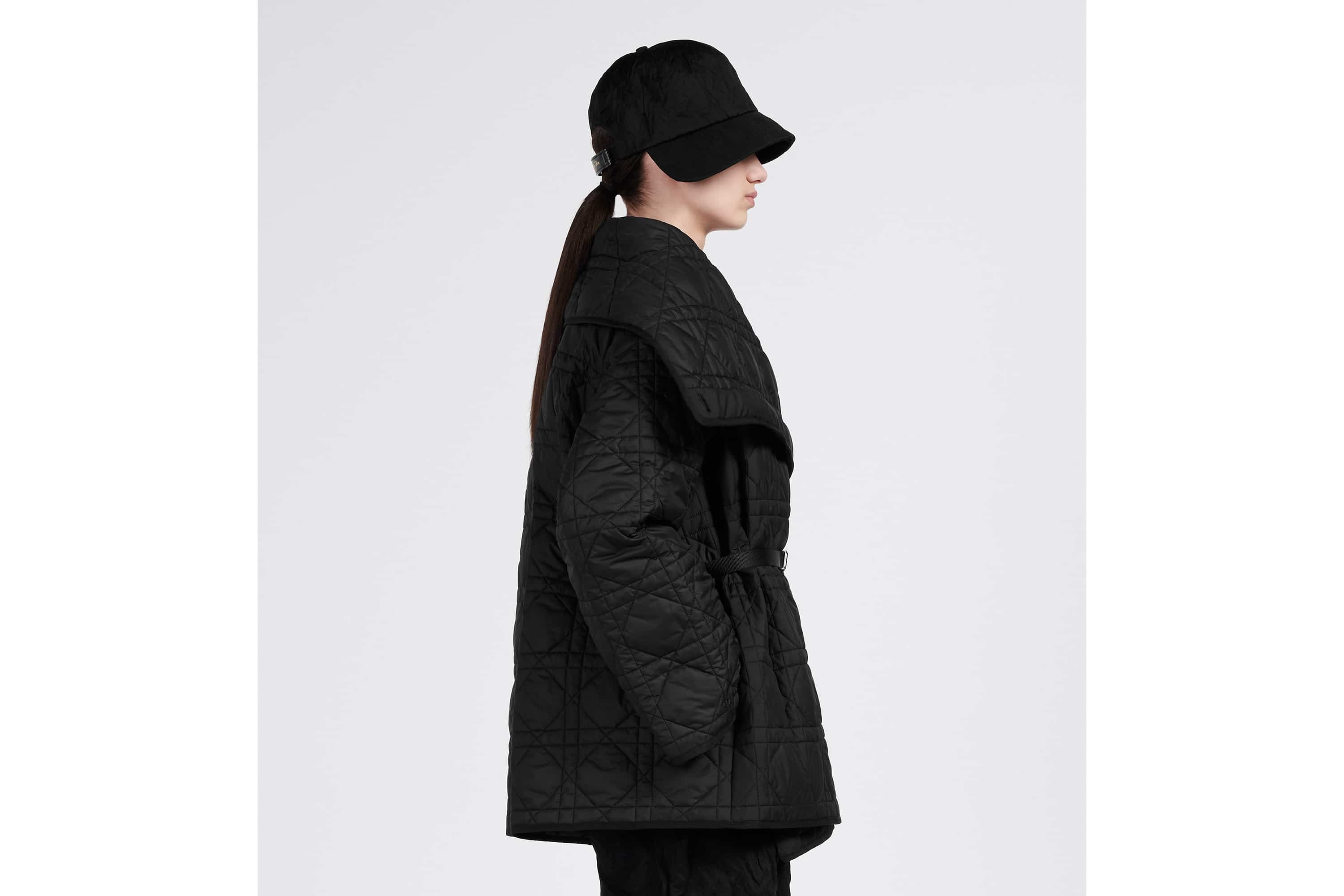 Macrocannage Belted Peacoat - 5