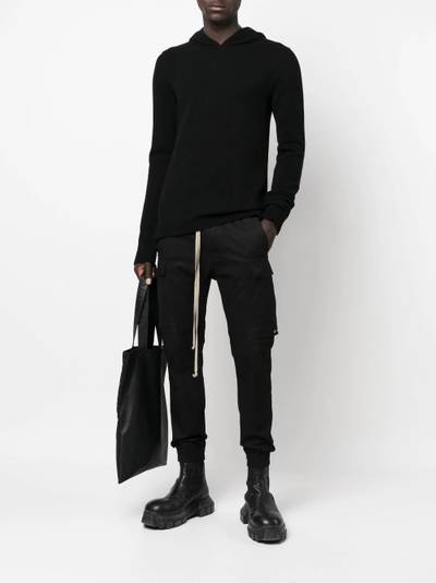 Rick Owens wool-cashmere hooded jumper outlook