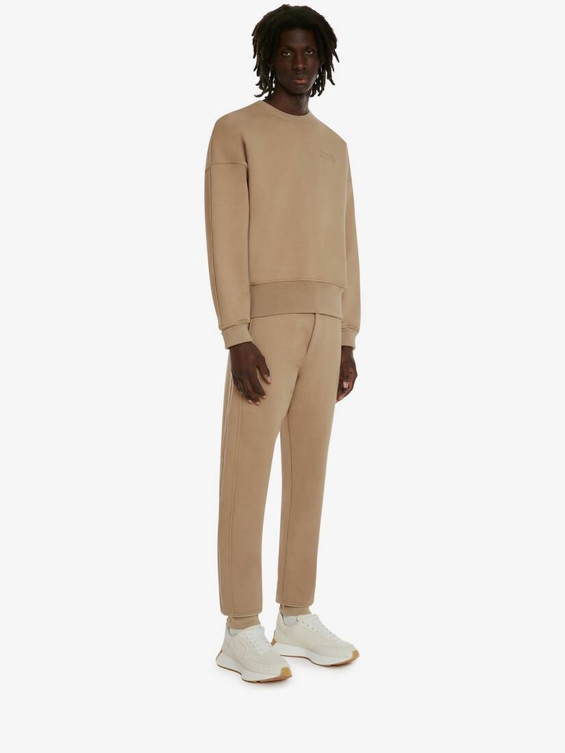 Men's McQueen Signature Sweatshirt in Beige - 3