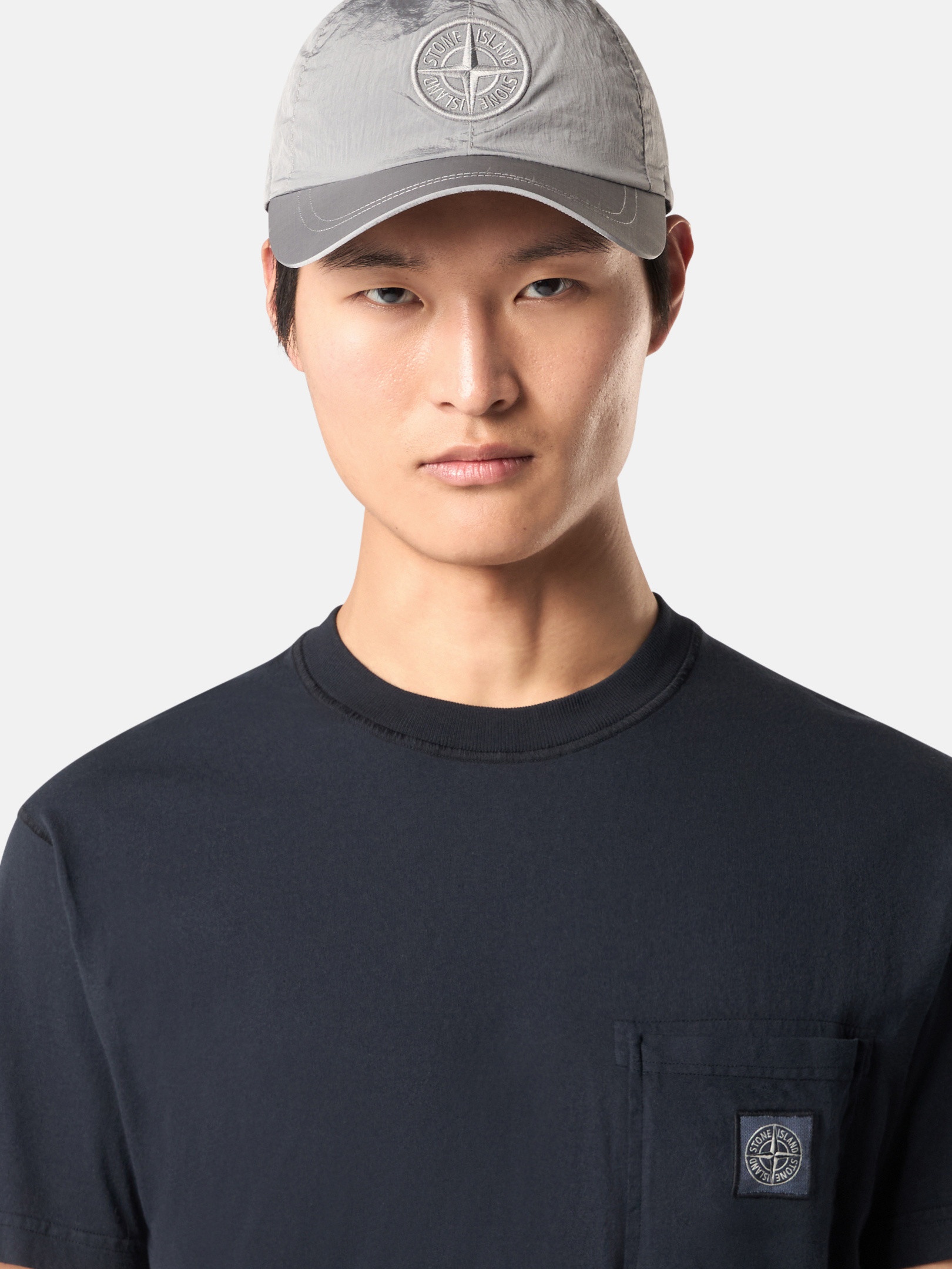 Stone Island 2100219 ORGANIC COTTON JERSEY 'FISSATO' EFFECT