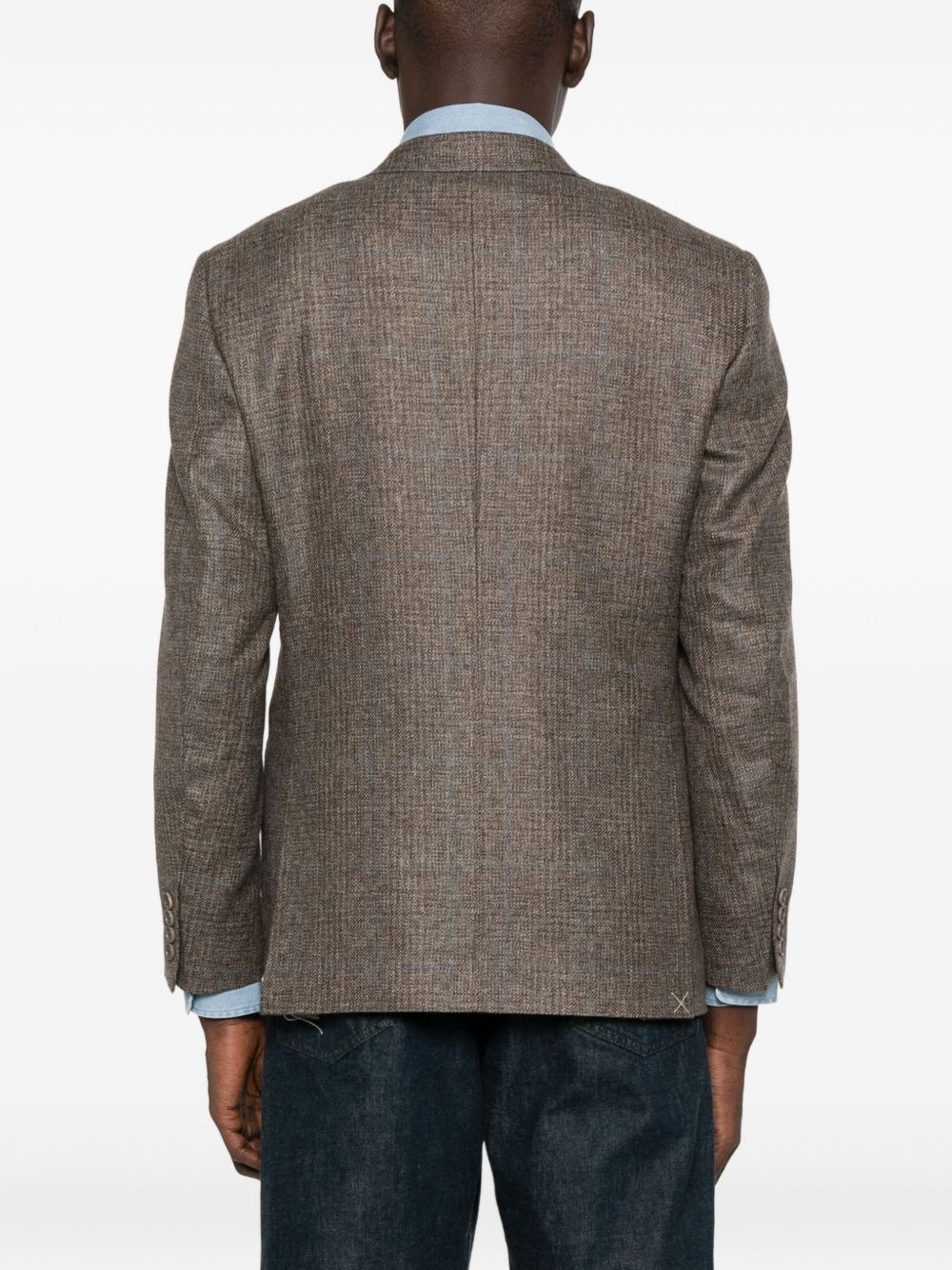 textured two-button jacket - 4