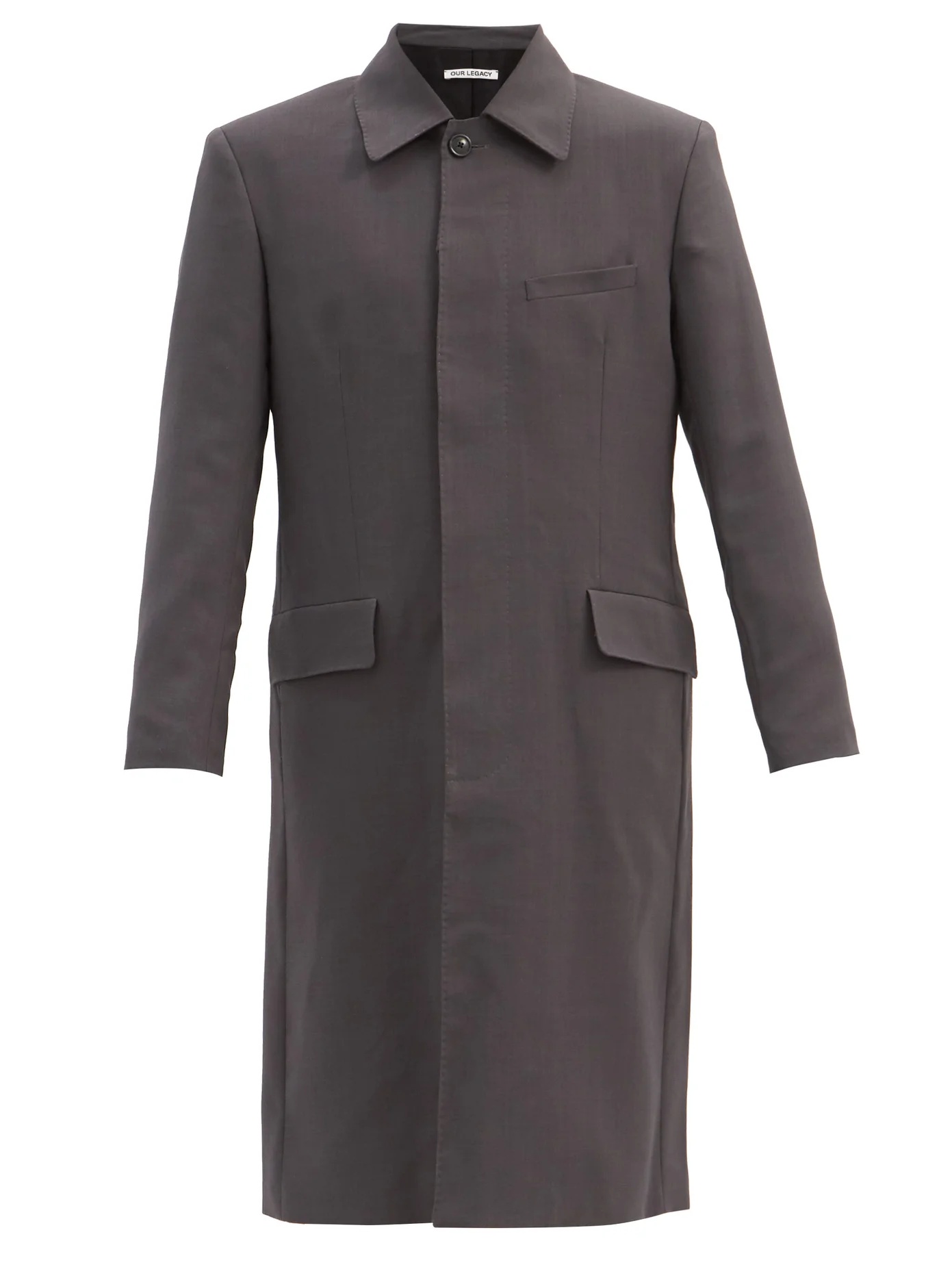 Dolphin single-breasted wool coat - 1