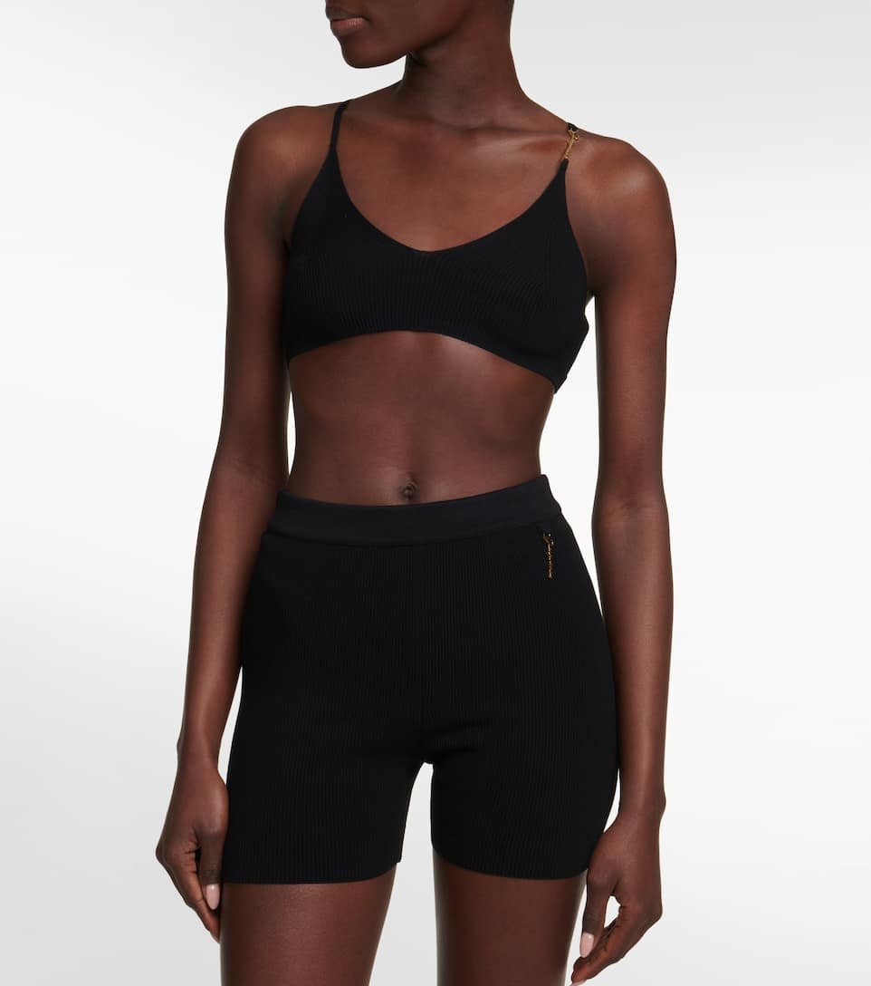 Le Bandeau Pralu ribbed-knit crop top - 2