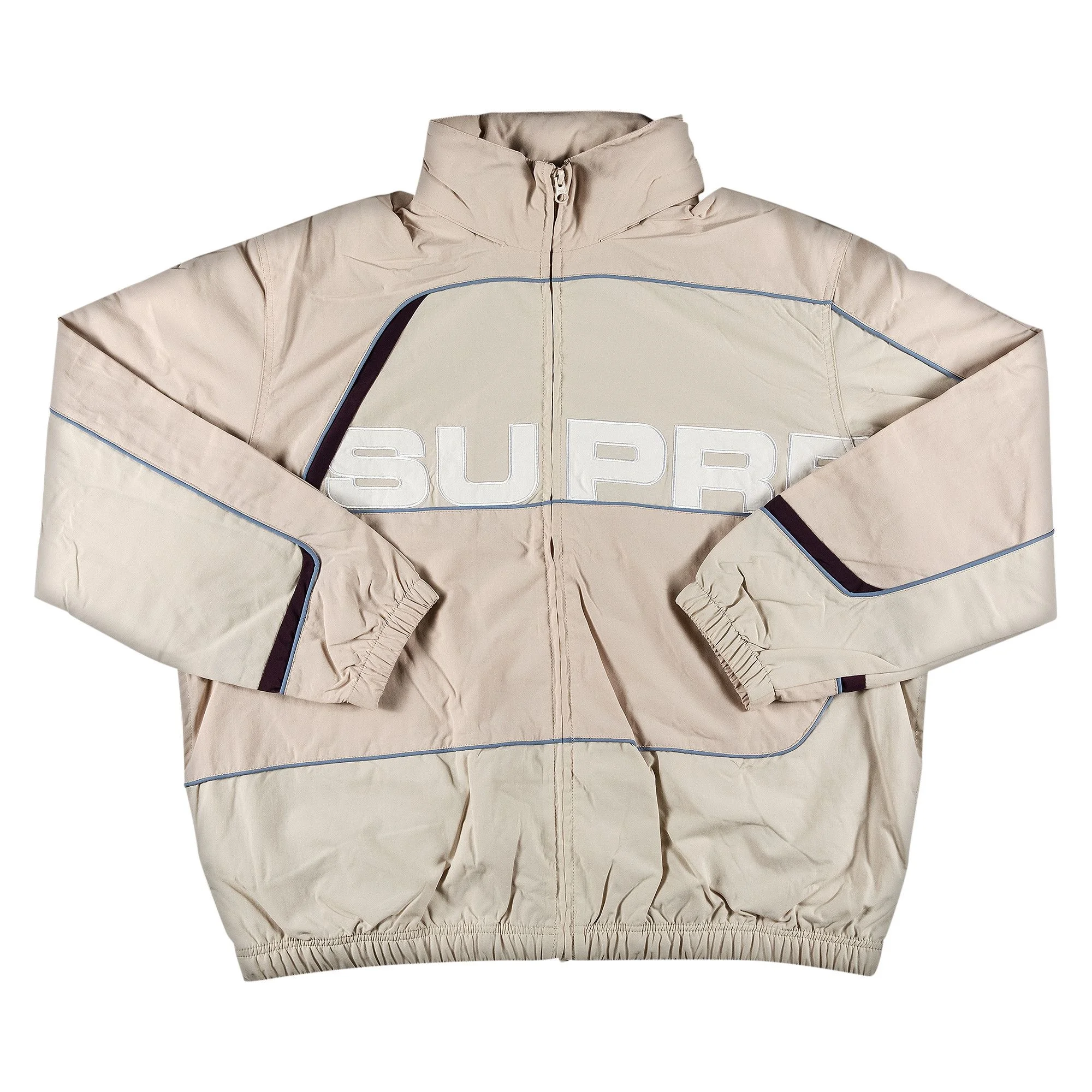 Supreme S Paneled Track Jacket 'Dusty Pink' - 1