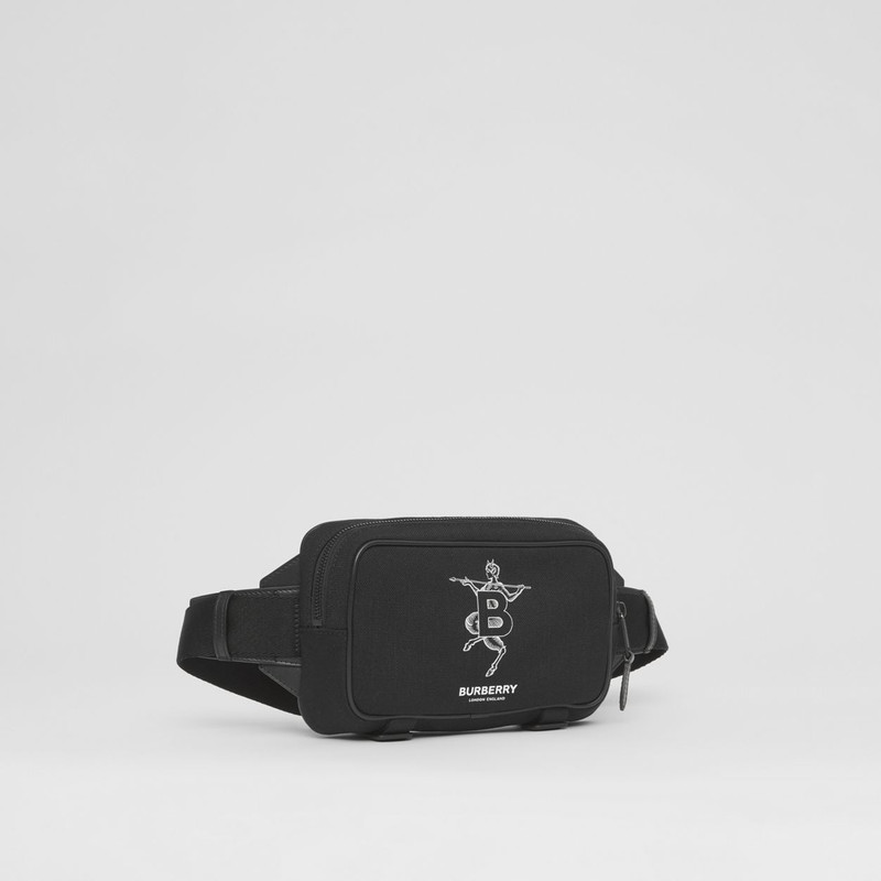 Mythical Alphabet Motif Technical Cotton Bum Bag 7