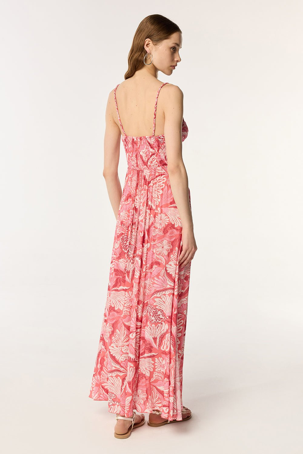 Long Dress Cara - Pink Tiger Lily - 2