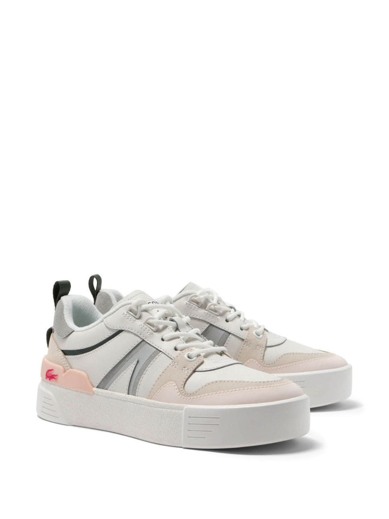 LACOSTE L002 leather and mesh sneakers outlook