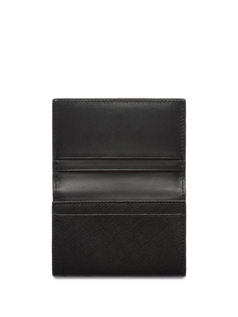 triangle-logo leather cardholder - 3