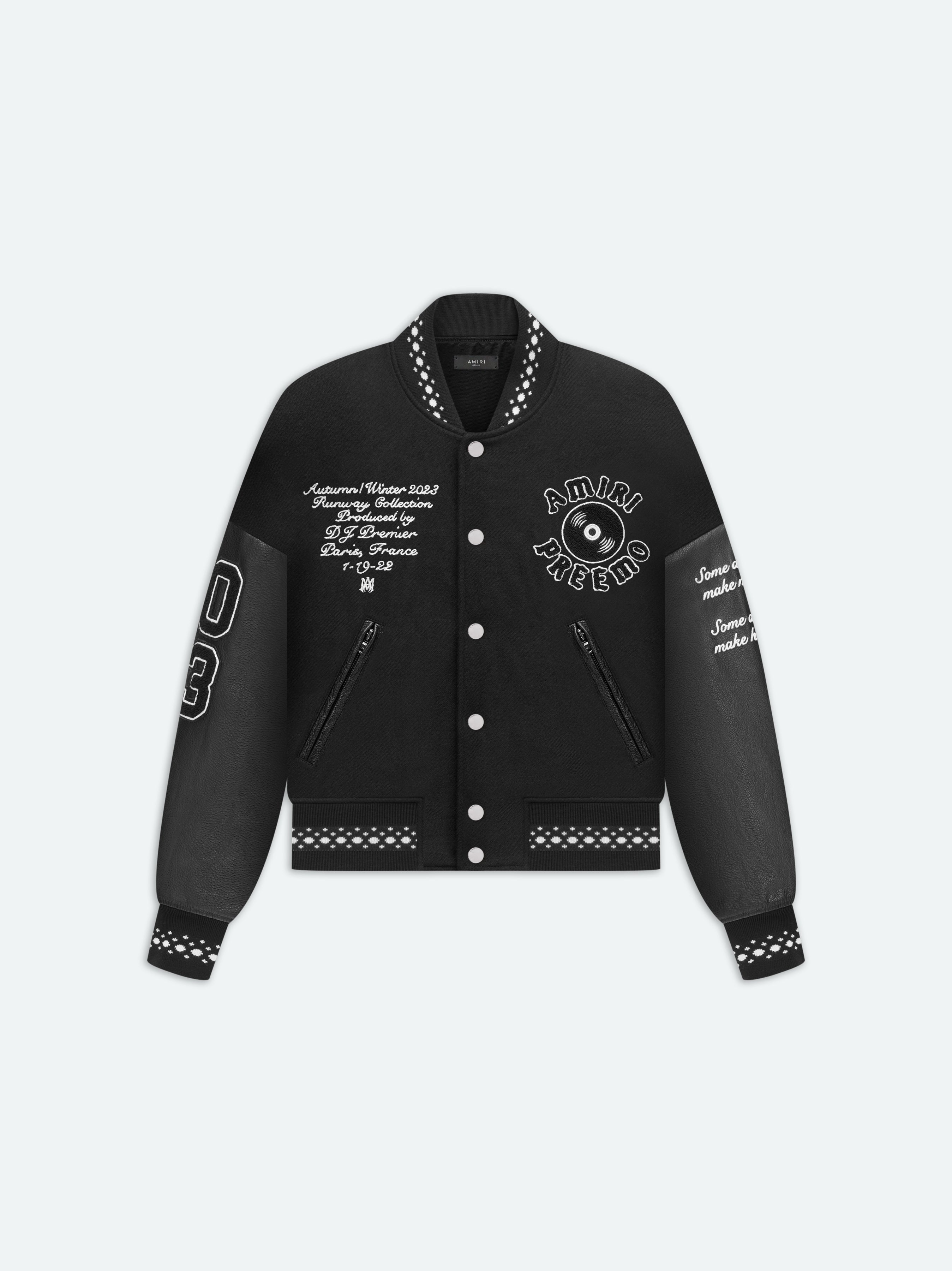 AMIRI logo-embroidered Varsity Jacket - Farfetch