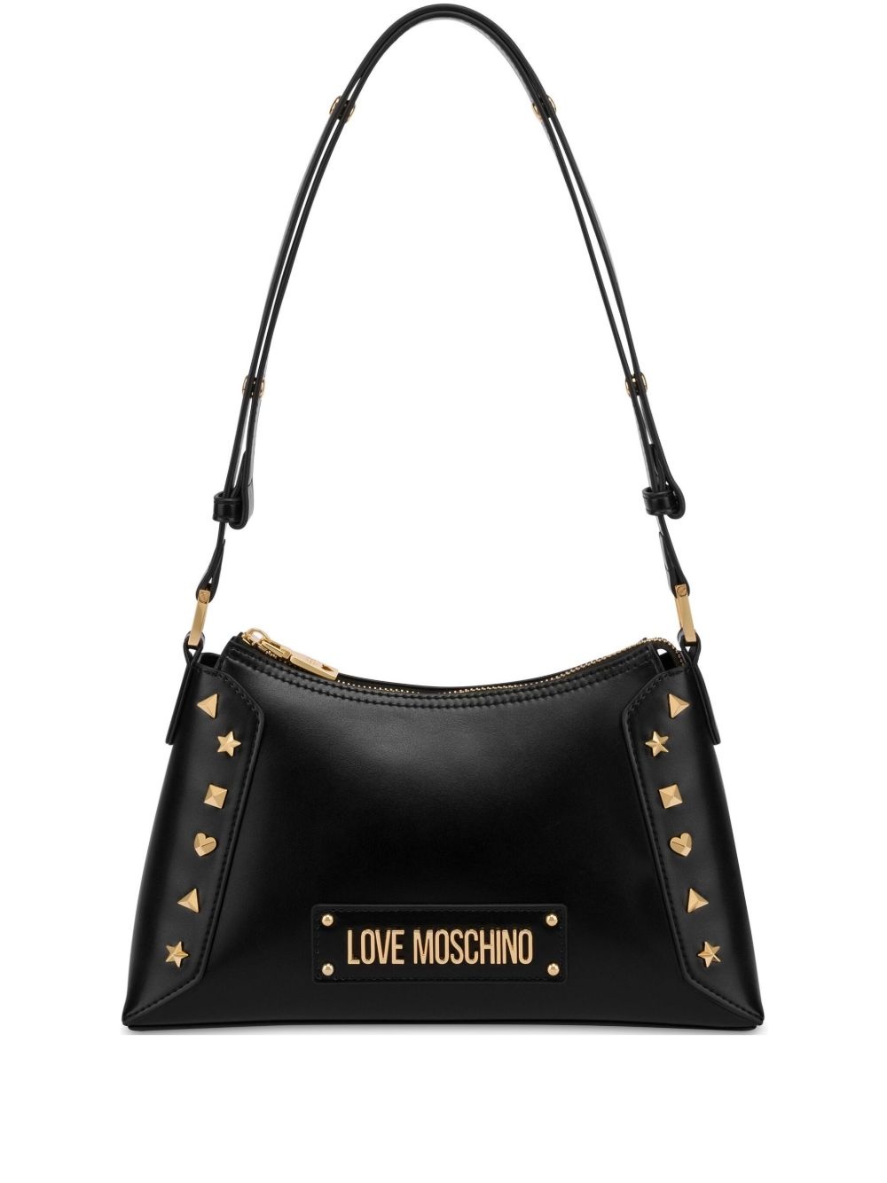 logo-lettering shoulder bag - 1