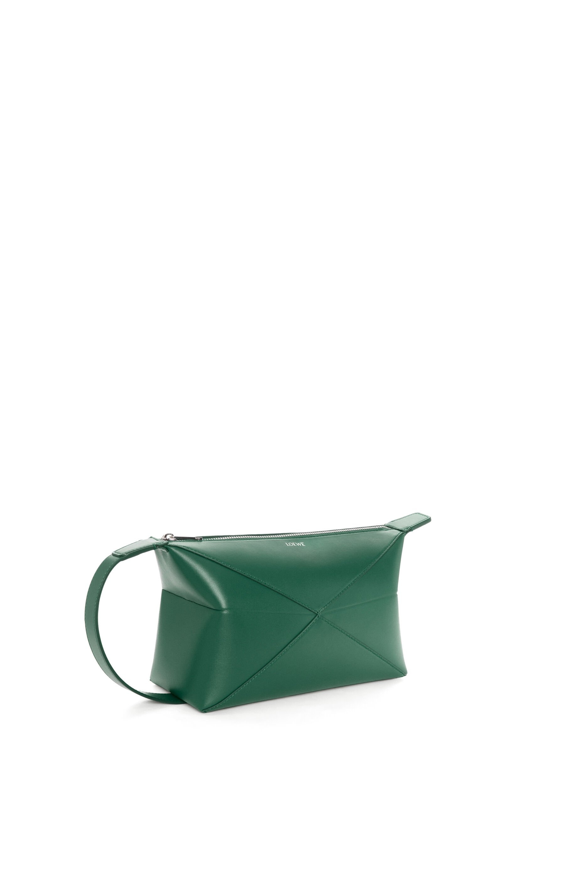 Puzzle Fold wash bag in shiny calfskin - 2