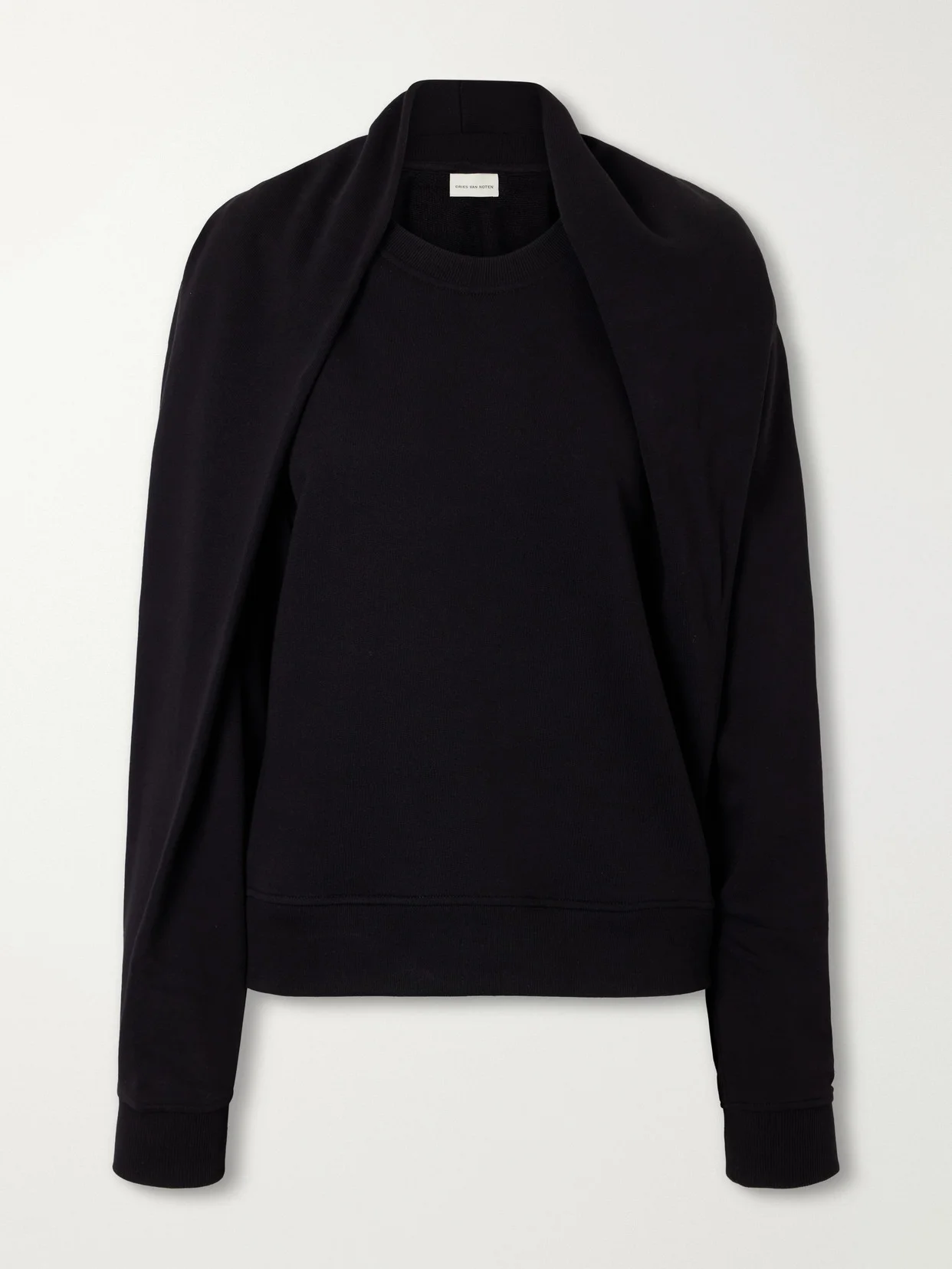 Draped Cotton-jersey Sweatshirt - 1