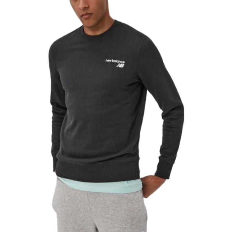 New Balance Classic Core Men Sweatshirt 'Black White' MT03911-BK - 3