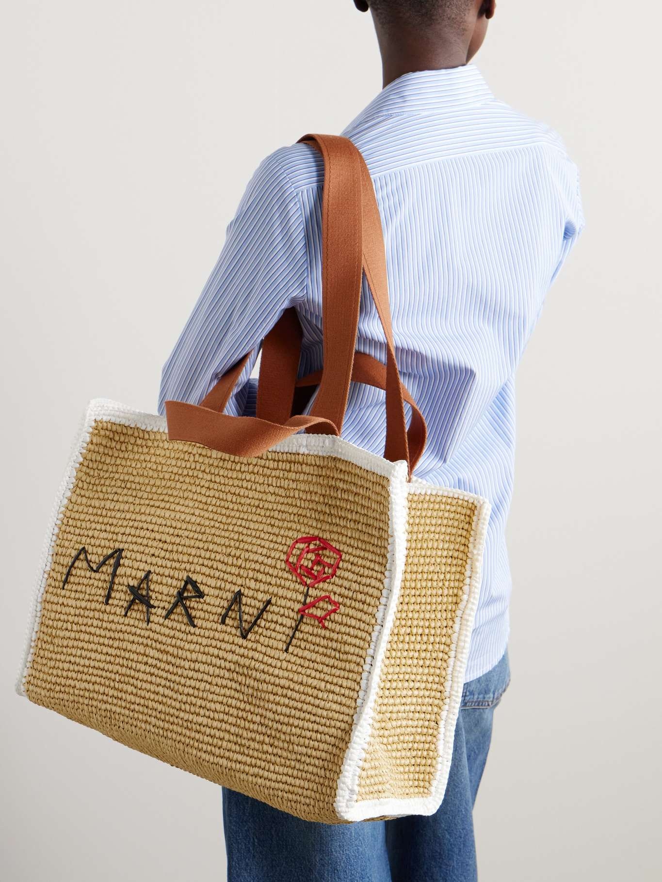 【関税込み】marni 'Sillo' shopping bag Marni Sillo Woven Tote Bag | Neutrals | FARFETCH